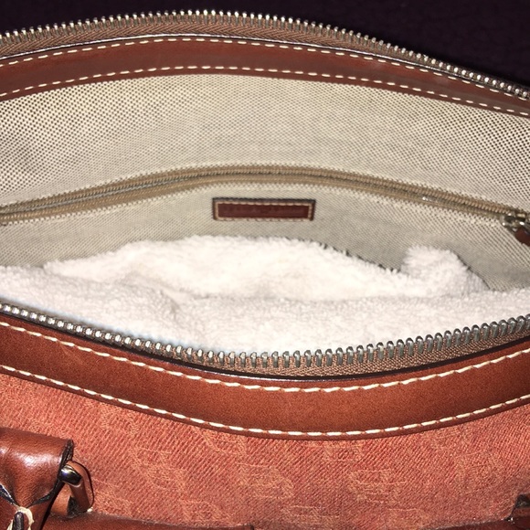 Dooney & Bourke Classic Fabric and Leather Bag - Picture 6 of 10